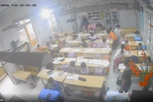 Ảnh chụp từ đoạn video ghi lại hoạt động của lớp học.