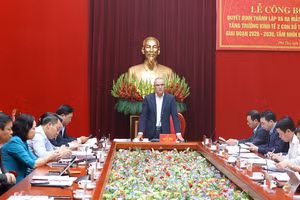 Quang cảnh lễ công bố.