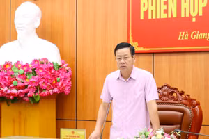 Ông Nguyễn Văn Sơn, Chủ tịch UBND tỉnh Hà Giang bị kỷ luật Cảnh cáo. Ảnh: Cổng TTĐT Hà Giang