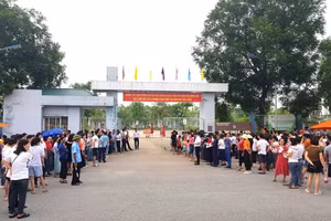 Trường THCS Vĩnh Yên tiến hành đánh giá năng lực học sinh vào ngày 11/6.