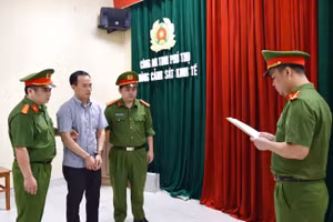 Một bị can trong vụ án. Ảnh: Công an tỉnh Phú Thọ