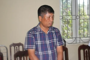 Bị can Trần Hồng Quang thời điểm bị Công an bắt giam.
