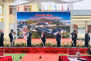 Lễ khởi công xây dựng Trường Phổ thông nội trú liên cấp Tiểu học và THCS Phố Bảng, Tuyên Quang.