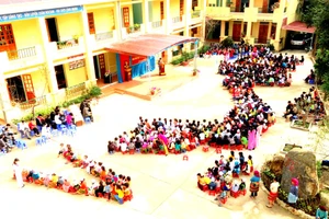 Trường Phổ thông Dân tộc bán trú Tiểu học Sủng Thài – cái nôi của mô hình trường bán trú dân nuôi. Ảnh: Phạm Hoan