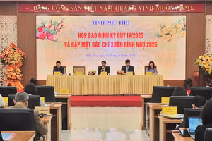 Quang cảnh buổi họp báo.