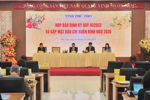 Quang cảnh buổi họp báo.