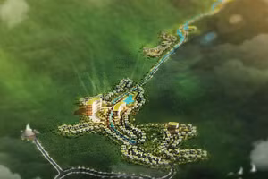 Phối cảnh Dự án khu du lịch nghỉ dưỡng sinh thái núi Mỏ Neo.