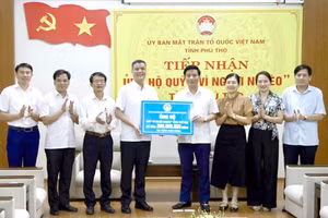 Quỹ “Vì người nghèo” tỉnh Phú Thọ nhận được sự ủng hộ của nhiều cá nhân, tập thể hảo tâm.
