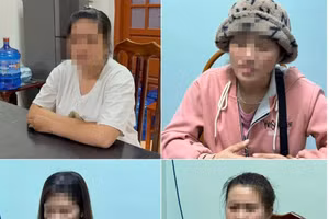 Nhóm bị cáo phạm tội mua bán người bị bắt giữ.