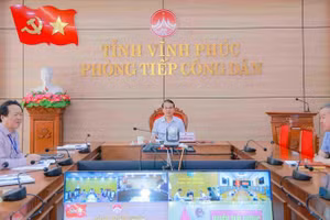 Ông Đặng Xuân Phong, Bí thư tỉnh Vĩnh Phúc (cũ) nay là Bí thư tỉnh Phú Thọ tiếp công dân định kỳ vào tháng 4/2025.
