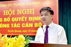 Tân Trưởng Ban Tổ chức Tỉnh ủy Tuyên Quang Nguyễn Hương Vượng.