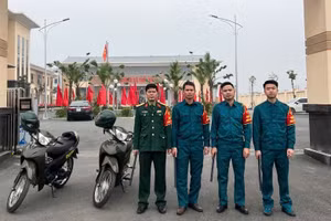 Ban CHQS xã Thổ Tang chủ động tuần tra, kiểm soát bảo đảm an ninh chính trị, TT ATXH trên địa bàn.