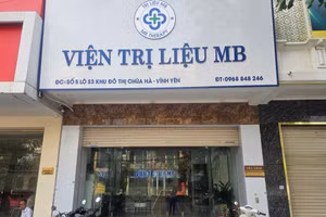 Viện trị liệu MB cơ sở Vĩnh Phúc bị xử phạt 87,5 triệu đồng và đình chỉ hoạt động 18 tháng.