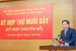 Tân Chủ tịch UBND tỉnh Vĩnh Phúc Trần Duy Đông.