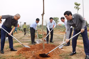 Đã có hơn 1.000 cây xanh các loại được tỉnh Phú Thọ trồng tại Tết trồng cây.
