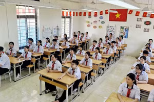 Trường THCS Thiện Kế, xã Bình Xuyên (Phú Thọ) đạt chuẩn quốc gia mức độ II.