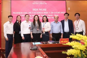 Công tác nghiên cứu khoa học được đẩy mạnh sau hợp nhất Trường Chính trị tỉnh Phú Thọ.