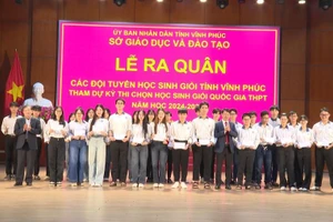 Vĩnh Phúc ra quân các đội tuyển học sinh giỏi.