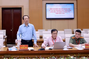 Thứ trưởng Thường trực Phạm Ngọc Thưởng làm việc với tỉnh Phú Thọ.