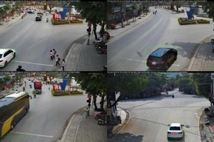 Hình ảnh phương tiện không chấp hành hiệu lệnh của đèn tín hiệu giao thông (vượt đèn đỏ). Ảnh: Công an tỉnh Hà Giang.