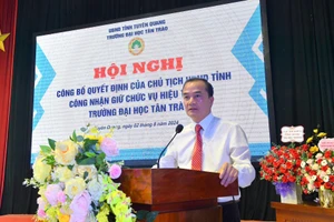 Ông Nguyễn Minh Anh Tuấn làm Hiệu trưởng Trường Đại học Tân Trào.