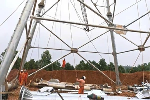 Thi công Dự án đường dây 500kV Lào Cai – Vĩnh Yên đoạn qua tỉnh Phú Thọ.