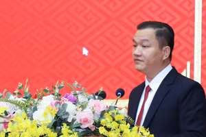 Ông Đinh Thế Mạnh, tân Bí thư Huyện ủy Vị Xuyên.