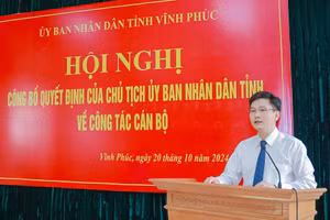 Tân Giám đốc Sở Văn hóa Thể thao và Du lịch Vĩnh Phúc Ngô Chí Tuệ.