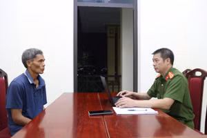 Công an tỉnh Phú Thọ lấy lời khai của Hà Văn Tứ.