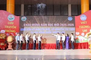 Trường THCS Tô Hiệu (phường Vĩnh Phúc, tỉnh Phú Thọ) khai giảng năm học mới.