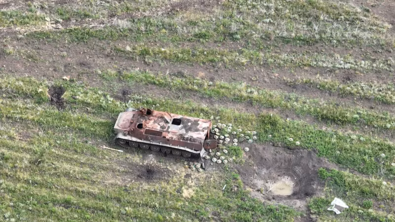 'Nghĩa địa' thiết giáp Nga được hình thành gần Staromayorsky