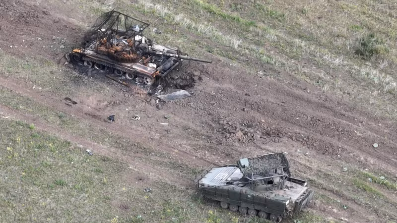 'Nghĩa địa' thiết giáp Nga được hình thành gần Staromayorsky