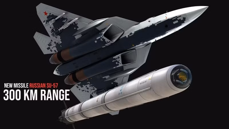 Chúng ta đang nói về những tên lửa tương tự Kh-101/102, được trang bị trên máy bay ném bom chiến lược. Tầm bắn của chúng đạt tới 3.500 km, cho phép tấn công các mục tiêu ở xa trên đất Mỹ. Su-57 có đủ sức tấn công cả Guam và quần đảo Hawaii