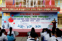 Thái Nguyên: Khai mạc cuộc thi Khoa học Kỹ thuật dành cho học sinh trung học ảnh 1 Thái Nguyên: Khai mạc cuộc thi Khoa học Kỹ thuật dành cho học sinh trung học ảnh 1