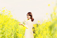 Nữ sinh trường Báo chí rực rỡ giữa cánh đồng hoa cải vàng ảnh 3