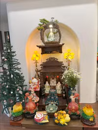 Hé lộ biệt thự ngập tràn sắc Xuân của vợ chồng Mạc Hồng Quân 