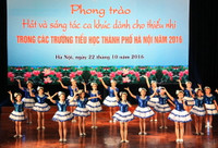 Tiếp tục đẩy mạnh phong trào “Hát và sáng tác ca khúc dành cho thiếu nhi” ảnh 9 Tiếp tục đẩy mạnh phong trào “Hát và sáng tác ca khúc dành cho thiếu nhi” ảnh 9