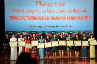 Tiếp tục đẩy mạnh phong trào “Hát và sáng tác ca khúc dành cho thiếu nhi” ảnh 3 Tiếp tục đẩy mạnh phong trào “Hát và sáng tác ca khúc dành cho thiếu nhi” ảnh 3