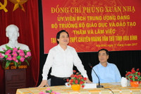 Chất lượng giáo dục phải tốt hơn sau khi quy hoạch trường lớp ảnh 5 Chất lượng giáo dục phải tốt hơn sau khi quy hoạch trường lớp ảnh 5