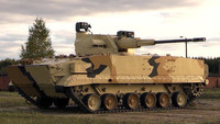Hàng chục xe chiến đấu bộ binh BMP-3 tham chiến