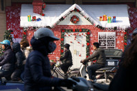 Kiểu trang trí đặc trưng dịp giáng sinh.