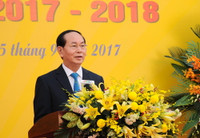 Chủ tịch nước Trần Đại Quang dự khai giảng năm học mới tại Trường THCS Trưng Vương - Hà Nội ảnh 1  Chủ tịch nước Trần Đại Quang dự khai giảng năm học mới tại Trường THCS Trưng Vương - Hà Nội ảnh 1