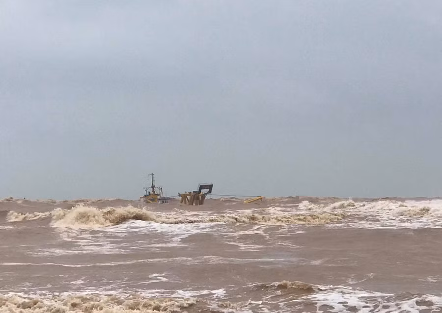 Tàu Vietship 01 gặp nạn tại khu vực biển Quảng Trị