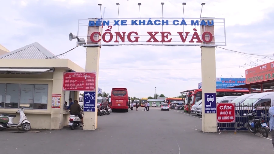 Bến xe khách Cà Mau.