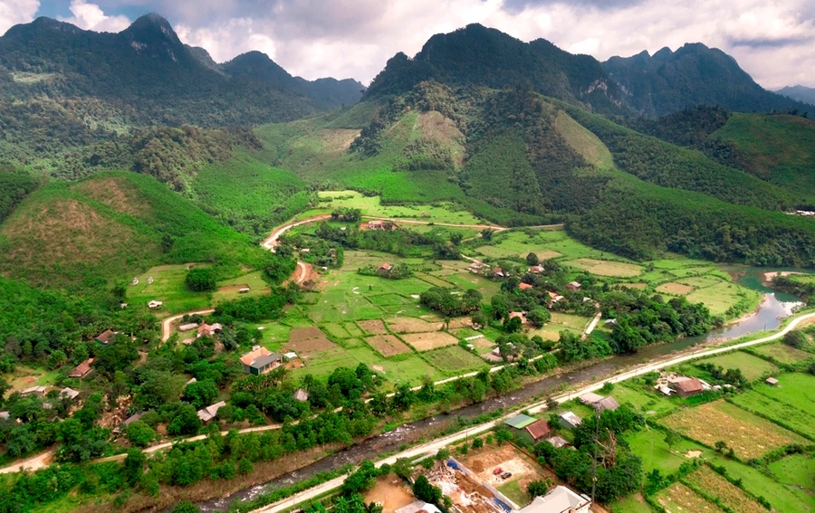 Xã Hoá Sơn hôm nay (Ảnh baoquangbinh.vn)