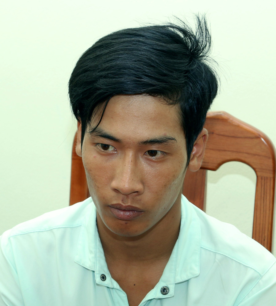 Nguyễn Nhật Trường tại cơ quan CA tỉnh Quảng Bình.