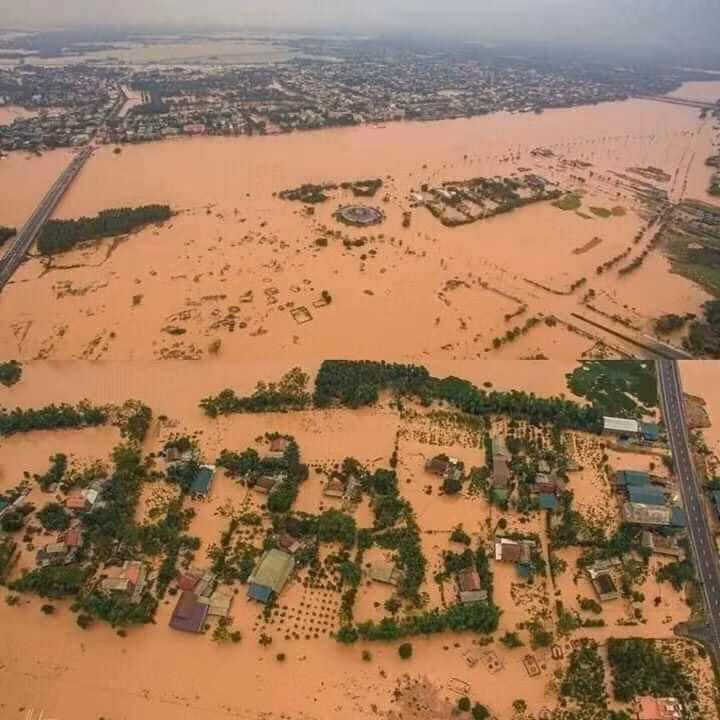 Chìm ngập trong biển nước