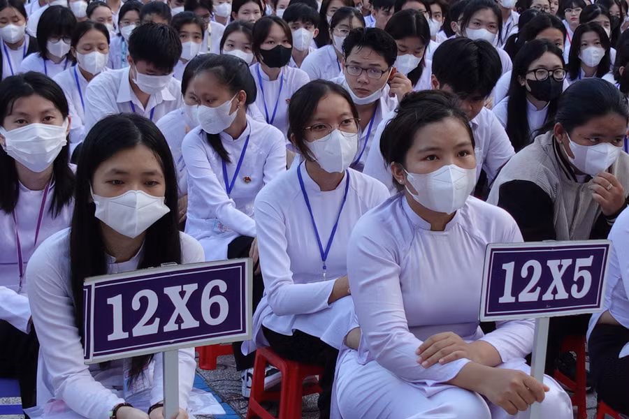 Vẫn còn nhiều thí sinh tham gia Kỳ thi thử có bài thi bị điểm liệt và dưới 5 điểm.