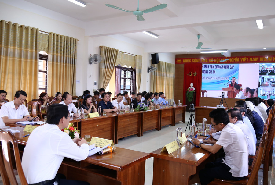 Ngành GD&ĐT Quảng Trị: Hội nghị trực tuyến triển khai phòng chống dịch nCoV
