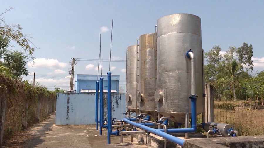 Một công trình cấp nước tập trung ở vùng nông thôn tỉnh Cà Mau Một công trình cấp nước tập trung ở vùng nông thôn tỉnh Cà Mau